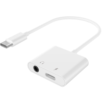 Адаптер USB-C to stereo audio 3.5 mm + USB-C power (CDLA) Cablexpert (A-CM-3.5FP-01) Diawest