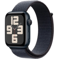Смарт-годинник Apple Watch SE 2024 GPS 44mm Midnight Aluminium Case with Ink Sport Loop (MXEP3QH/A) Diawest