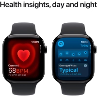 Смарт-годинник Apple Watch Series 10 GPS 46mm Jet Black Aluminium Case with Black Sport Band - M/L (MWWQ3QH/A) Diawest