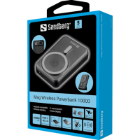 Батарея універсальна Sandberg 10000mAh Mag Wireless, PD/18W, QC/3.0/22.5W, Qi Wireless 15W (420-94) Diawest