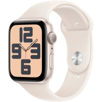 Смарт-годинник Apple Watch SE 2024 GPS 40mm Starlight Aluminium Case with Starlight Sport Band - M/L (MXEG3QH/A) Diawest