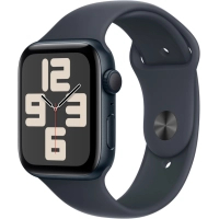 Смарт-годинник Apple Watch SE 2024 GPS 44mm Midnight Aluminium Case with Midnight Sport Band - M/L (MXEK3QH/A) Diawest