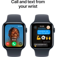 Смарт-годинник Apple Watch SE 2024 GPS 44mm Midnight Aluminium Case with Midnight Sport Band - M/L (MXEK3QH/A) Diawest
