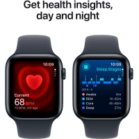 Смарт-годинник Apple Watch SE 2024 GPS 44mm Midnight Aluminium Case with Midnight Sport Band - M/L (MXEK3QH/A) Diawest