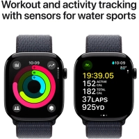 Смарт-годинник Apple Watch Series 10 GPS 46mm Jet Black Aluminium Case with Ink Sport Loop (MWWR3QH/A) Diawest