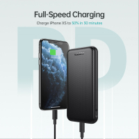 Батарея універсальна Choetech 10000mAh, PD/3.0/18W, QC/3.0 (B627-V3-CC-BK) Diawest