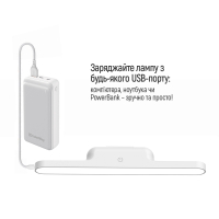 Настільна лампа ColorWay Magnetic Multi-Functional, 3W, battery 1800 mAh (CW-DL11MMB-W) Diawest