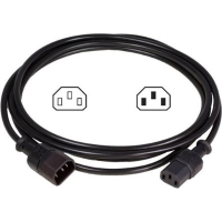 Кабель живлення IEC320 C13 - IEC320 C14 1,8м Conteg (IP-C-C3C418) Diawest
