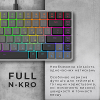 Клавіатура GamePro MK141R Red Swich Low Profile RGB USB Dark Gray (MK141R) Diawest