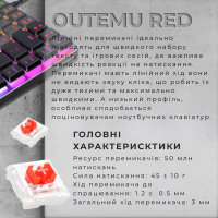 Клавіатура GamePro MK141R Red Swich Low Profile RGB USB Dark Gray (MK141R) Diawest