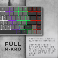 Клавіатура GamePro MK140R Red Swich Low Profile USB Dark Gray (MK140R) Diawest