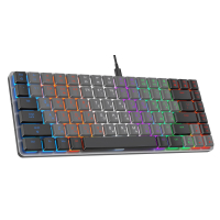 Клавіатура GamePro MK140R Red Swich Low Profile USB Dark Gray (MK140R) Diawest
