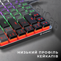 Клавіатура GamePro MK140R Red Swich Low Profile USB Dark Gray (MK140R) Diawest