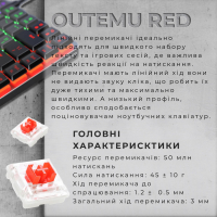 Клавіатура GamePro MK140R Red Swich Low Profile USB Dark Gray (MK140R) Diawest