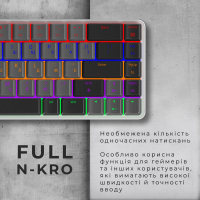 Клавіатура GamePro MK122R Red Swich Low Profile Wireless Dark Gray (MK122R) Diawest