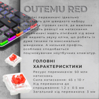 Клавіатура GamePro MK122R Red Swich Low Profile Wireless Dark Gray (MK122R) Diawest