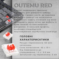 Клавіатура GamePro MK145R Red Swich Low Profile USB Dark Gray (MK145R) Diawest