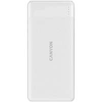 Батарея універсальна Canyon PB-109 10000 mAh PD/18W QC/3.0/20W White (CNE-CPB1009W) Diawest