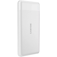 Батарея універсальна Canyon PB-109 10000 mAh PD/18W QC/3.0/20W White (CNE-CPB1009W) Diawest