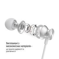 Навушники ColorWay 3.5 mm Wired Earphone UrbanBeat White (CW-WD03WT) Diawest