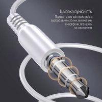 Навушники ColorWay 3.5 mm Wired Earphone UrbanBeat White (CW-WD03WT) Diawest