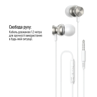 Навушники ColorWay 3.5 mm Wired Earphone UrbanBeat White (CW-WD03WT) Diawest