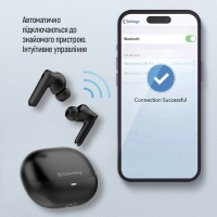 Навушники ColorWay Slim TWS-1 Earbuds Long Life Black (CW-TWS1BK1) Diawest