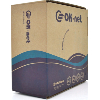 Кабель мережевий OK-Net UTP cat.5e зовнішній 100м (U/UTP-cat.5E-SL patch AWG26) (КГПП-ВП (100) 4*2*0,48 / 100) Diawest