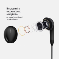 Навушники ColorWay 3.5 mm Wired Earphone Sound Wave Black (CW-WD04BK) Diawest