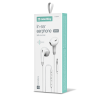 Навушники ColorWay 3.5 mm Wired Earphone Sound Wave White (CW-WD04WT) Diawest