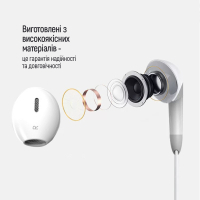 Навушники ColorWay 3.5 mm Wired Earphone Sound Wave White (CW-WD04WT) Diawest