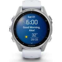 Смарт-годинник Garmin fenix 8 43mm, AMOLED, Glass, BareSS/Whitestone, WhitestoneBn (010-02903-00) Diawest