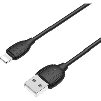 Дата кабель USB 2.0 AM to Lightning 1.0m BX19 Benefit 3A Black BOROFONE (BX19LB) Diawest