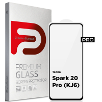 Скло захисне Armorstandart Pro Tecno Spark 20 Pro (KJ6) Black (ARM74387) Diawest