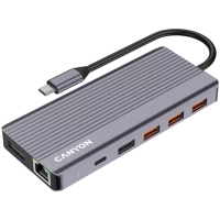 Порт-реплікатор Canyon Docking Station DS-16 13 in 1 4k USB-C hub (CNS-TDS16) Diawest