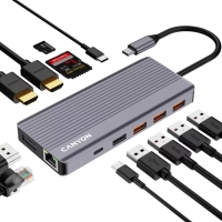 Порт-реплікатор Canyon Docking Station DS-16 13 in 1 4k USB-C hub (CNS-TDS16) Diawest