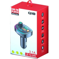 FM модулятор Voltronic Q19 з еквалайзером, 3.1A, USB, TF (FM-Q19EQ) Diawest