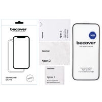 Скло захисне BeCover Apple iPhone 16 10D Black (712321) Diawest