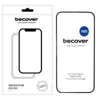 Скло захисне BeCover Apple iPhone 16 Plus 10D Black (712322) Diawest