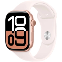 Смарт-годинник Apple Watch Series 10 GPS 46mm Rose Gold Aluminium Case with Light Blush Sport Band - S/M (MWWT3QH/A) Diawest