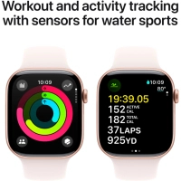 Смарт-годинник Apple Watch Series 10 GPS 46mm Rose Gold Aluminium Case with Light Blush Sport Band - S/M (MWWT3QH/A) Diawest