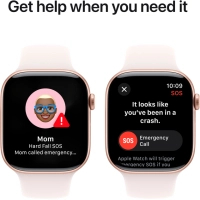 Смарт-годинник Apple Watch Series 10 GPS 46mm Rose Gold Aluminium Case with Light Blush Sport Band - S/M (MWWT3QH/A) Diawest