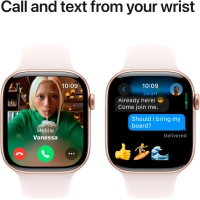 Смарт-годинник Apple Watch Series 10 GPS 46mm Rose Gold Aluminium Case with Light Blush Sport Band - S/M (MWWT3QH/A) Diawest