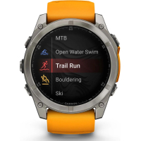 Смарт-годинник Garmin fenix 8 51mm, AMOLED, Saph, Ti/Bare/Grpht, SparkOrg/GrphtBd, (010-02905-11) Diawest