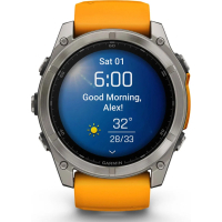 Смарт-годинник Garmin fenix 8 51mm, AMOLED, Saph, Ti/Bare/Grpht, SparkOrg/GrphtBd, (010-02905-11) Diawest
