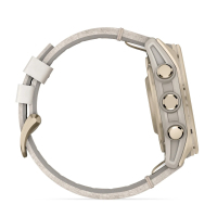 Смарт-годинник Garmin fenix 8 43mm, AMOLED, Saph, SftGldSS/FogGryLeatherBnd, Excl, GPS (010-02903-40) Diawest