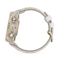 Смарт-годинник Garmin fenix 8 43mm, AMOLED, Saph, SftGldSS/FogGryLeatherBnd, Excl, GPS (010-02903-40) Diawest