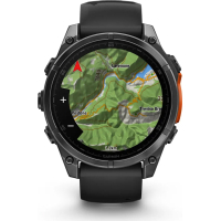 Смарт-годинник Garmin fenix 8 47mm, AMOLED, Glass/SS, SlateGray Steel/Black, BlkBnd, GPS (010-02904-00) Diawest