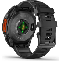 Смарт-годинник Garmin fenix 8 47mm, AMOLED, Glass/SS, SlateGray Steel/Black, BlkBnd, GPS (010-02904-00) Diawest