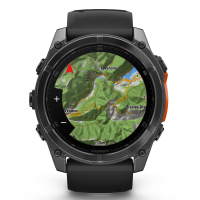 Смарт-годинник Garmin fenix 8 51mm, AMOLED, Glass/SS, SlateGray Steel/Black,BlkBnd, GPS (010-02905-00) Diawest